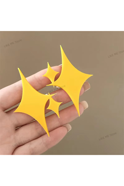 Choice1 2pcs Sweet Cartoon Star Hairpins for Women Revue Starlight Kagura Hik...