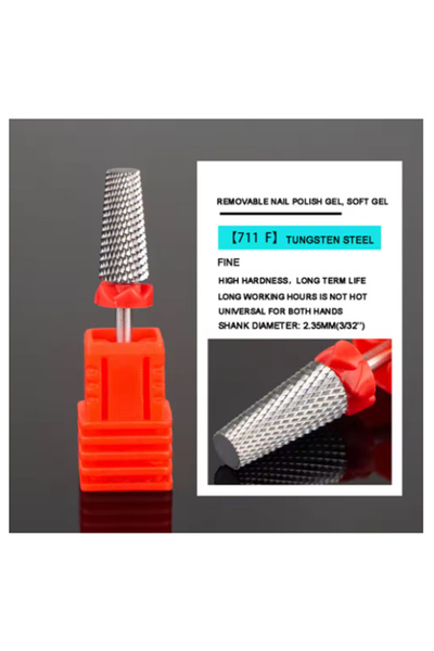 Choice3 711F 5 in 1 Nail Drill Bits Tungsten Steel Cross Teeth Manicure File ...