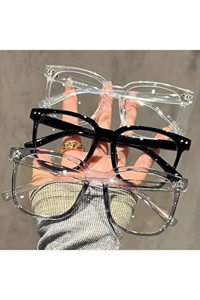Choice 3PCS 1/2/3 Pairs of Universal Fashion Glasses, Square-Framed Glasses, ...