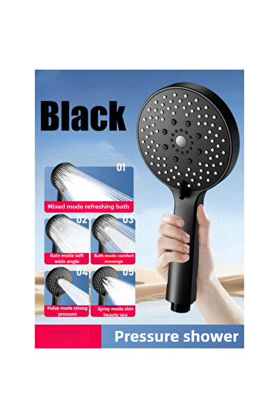choice2 Black Bathroom Sprayer Shower Head Water Saving Handheld Rain Shower ...