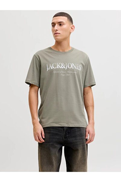 Jack & Jones Jjdevın Daytona Prınt Tee Ss Crew Ln Erkek T-Shirt 12290173