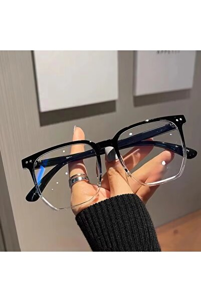 Choice6 1PC-black clear 1/2/3 Pairs of Universal Fashion Glasses, Square-Fram...