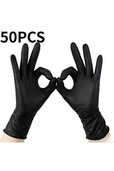 choice2 XL 50PCS 20/50/100PCS Black Nitrile Gloves Disposable Gloves Suitable...
