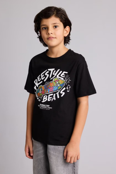 DeFacto 100% Cotton Printed T-Shirt for Boys G7466A826Sm