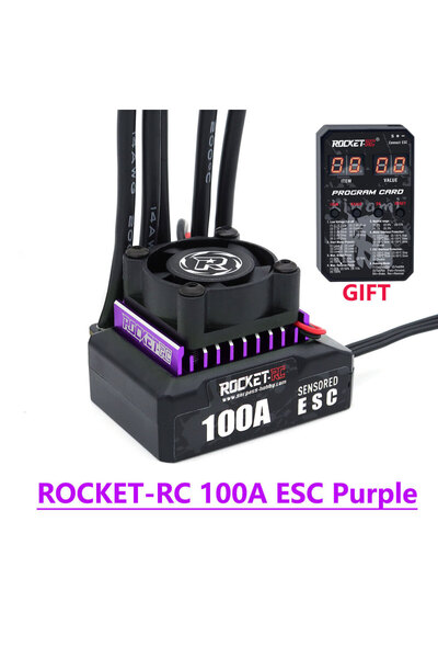 Choice 100A ESC Purple Rocket RC Sensored Brushless ESC 100A 2-3S Electric Sp...