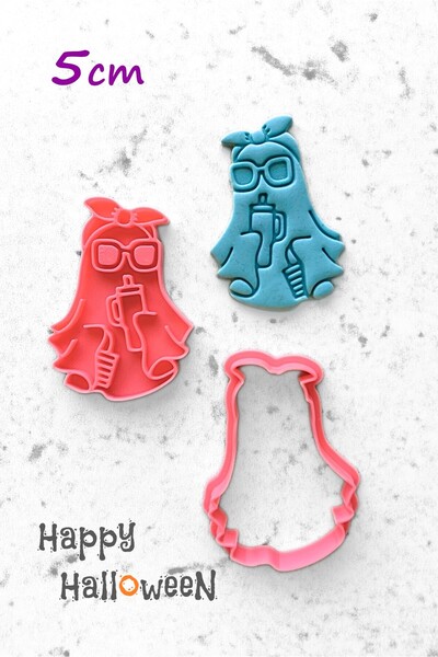 WE3D Happy Halloween - Boojee Ghost Cute Ghost Polymer Clay Ceramic Dough Mol...