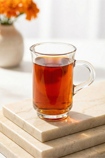 LAV Φλιτζάνι τσαγιού Ada Glass με λαβή για 6 άτομα 155 ml με λαβή