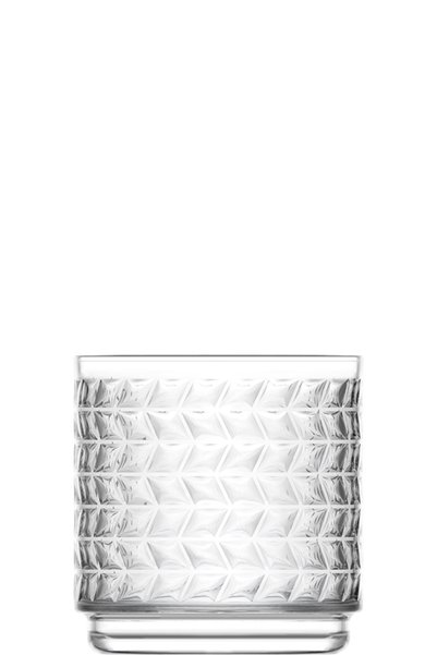 LAV Tessa Glass Whiskey Glass Set of 6 380 ml (Soft Drink/Water Glass)