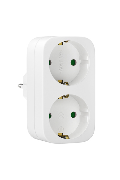 Choice 250V EU 2 white German Standard Plug Adapter Schuko Standard 16A High-...