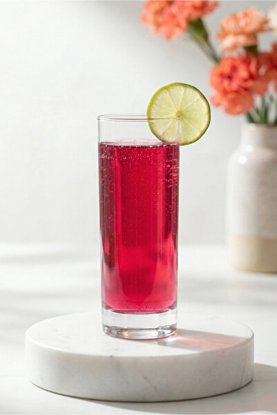 LAV Ada Cam Meşrubat Bardağı 6'lı 315 ml (Kokteyl/Limonata/Vodka Bardağı)