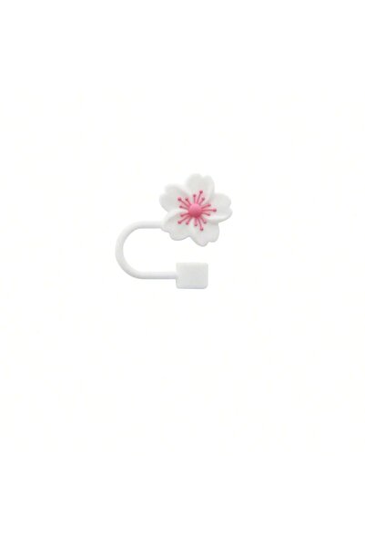 Choice White 1PCS Flower Silicone Straw Covers For Stanley Cup Cute Silicone ...