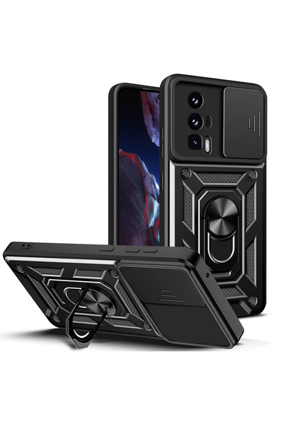 Choice For Poco F5 Pro(5G) Blcak Shockproof Armor Case For Mi Poco F5 Pro 5G ...