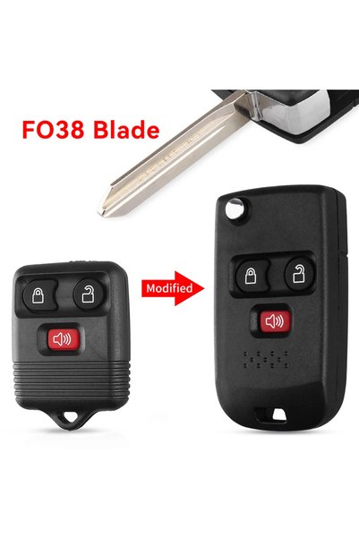 choice2 مفتاح سيارة عن بعد بثلاثة أو أربعة أزرار مع غطاء مفتاح FO38 KEYYOU لس...
