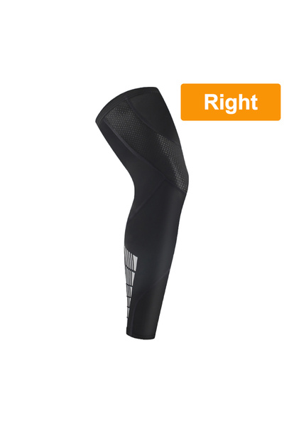 Choice4 M Black--Right GTUBIKE Sports Compression UV Long Leg Sleeves for Run...