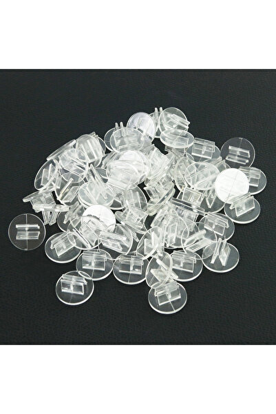 Choice6 50pcs Transparent 50Pcs Translucent Plastic Card Stands Perfect for B...