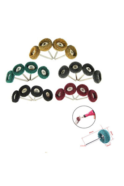 Choice 50pcs Mixed 5pcs Mini Drill Abrasive Brush Nylon Buffing Polishing Whe...
