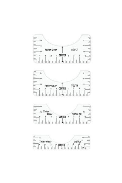 Choice Transparent 4pcs 4/8Pcs/set Round T-Shirt Neck Measurement Tools PVC A...