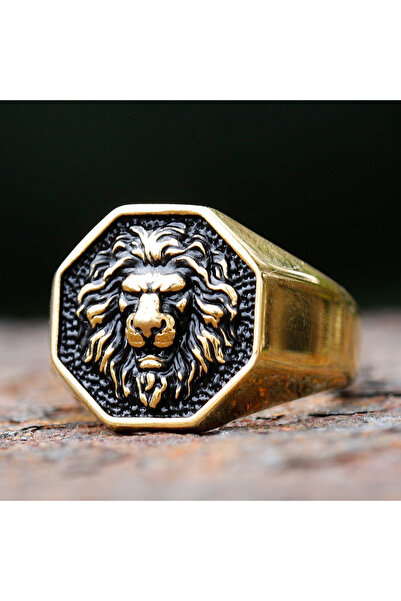 Choice 7 gold 2024 Detailed Stainless Steel 3D Lion Head Rings For Men Women ...