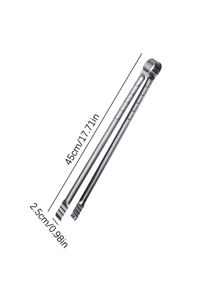 Choice 45x2.5cm 45CM Outdoor Camping Grill Tongs Extra Long Kitchen Tongs Gri...