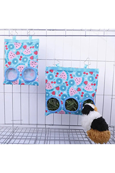 Choice5 2 Holes Blue 2/3 Holes Hanging Hay Bag with Hooks, Cute Watermelon St...
