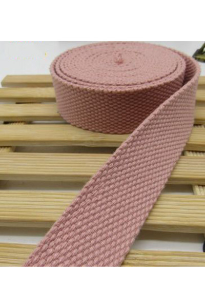 Choice 25MM Light pink 5M Cotton Webbing Suspenders Craft Supplies DIY Decora...