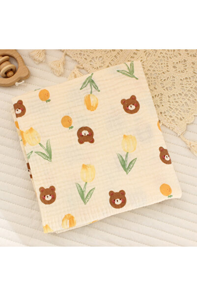 Choice4 style 17 Cotton Muslin Cute Cartoon Printing Baby Swaddle Blanket Sof...