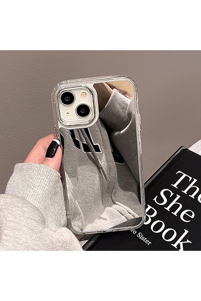 Choice جراب مرآة مكياج فضي فاخر لهاتف iPhone 13 iPhone 11 Fundas Coque Iphone...
