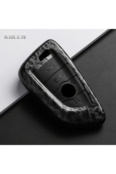 Choice4 F-Carbon ABS Carbon Fiber Style Car Key Case Cover For BMW X1 X3 X5 X...