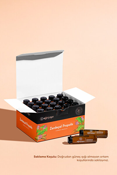 Eğriçayır Zerdeçal + Propolis Ampul Takviye Edici Gıda