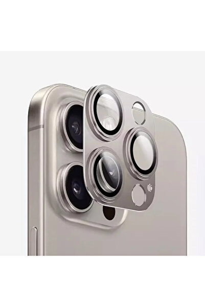 Choice واقي عدسة الكاميرا باللون الرمادي التيتانيوم لهاتف iPhone 15 Pro و16 P...