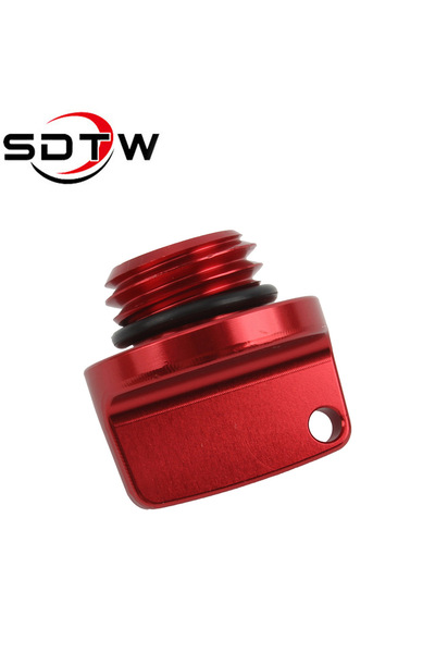 Choice Red Motorcycle Crankcase Cap CNC Engine Oil Filler Screw Cover Plug M2...