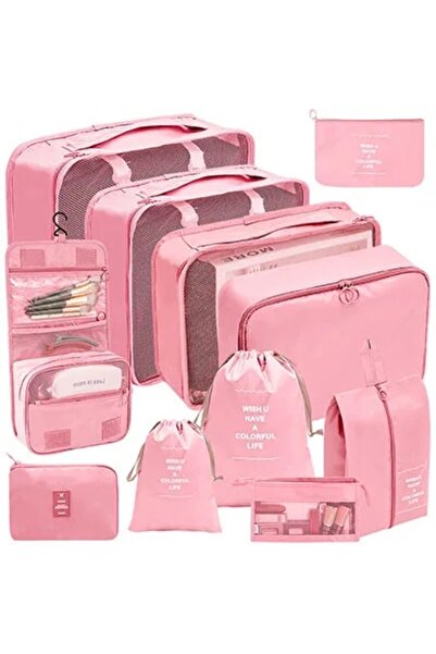 Choice 11 set Pink 8/9/10/11 Pcs Set Travel Organizer Storage Bags Suitcase P...