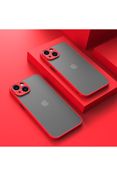 Choice غلاف هاتف New Armor Bumper مقاوم للصدمات باللون الأحمر لهاتف iPhone 13...