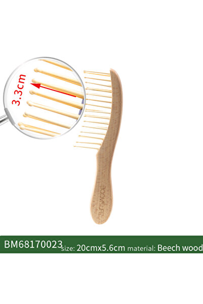 Choice Wide Comb B Wide Tooth Hair Comb Anti-Static Wood Comb for Hair Stylin...