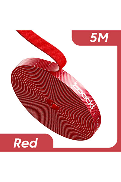 Choice Red 5M Toocki Cable Organizer Cable Management Tearable Organizador Ca...
