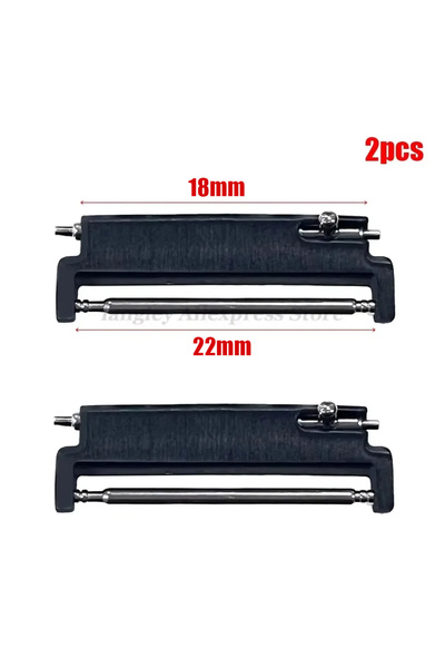 Choice12 Black-18mm to 22mm 1 Pair Watch Strap Adapter 18mm To 20mm 22mm,20mm...