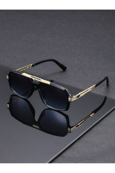 Choice1 Blue 1 pair of men's T transparent frame gray European and American f...