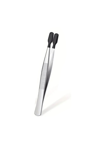 Choice5 1pcs Black D 1/2/4pcs Tweezers With Tips Tweezers PVC Silicone Coated...