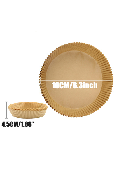 Choice 100PCS 16CM-Round 16-23CM Air Fryer Disposable Baking Paper Liner Non-...