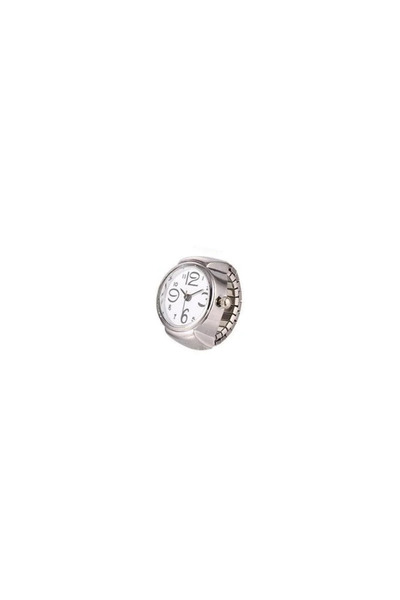 Choice White Men Women Creative Round Elastic Quartz Finger Ring Watch Fashio...