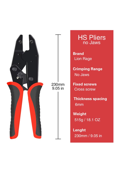 Choice8 HS Pliers no jiaws 1pcs Crimping Pliers Jaw HS Pliers 9 Inches For Sp...