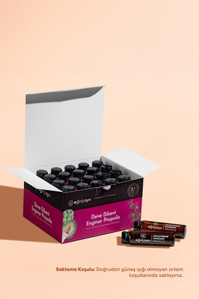 Eğriçayır Deve Dikeni Enginar Propolis Ampul Takviye Edici Gıda