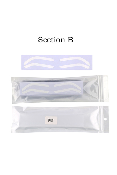 Choice B 50pc Disposable Eyebrow Design Stencil Eyebrow Tint Airbrush Auxilia...