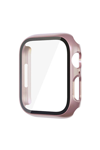 Choice غطاء واقي شاشة من الزجاج الذهبي الوردي مقاس 38 مم لساعة iwatch Series ...
