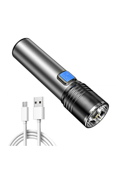 XIWANGFIRE 1pc 395nm UV Flashlight Blacklight Zoomable USB Rechargeable UV Li...