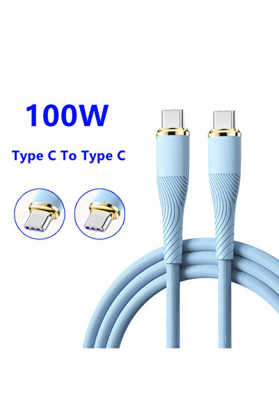 Choice 1m 100W type C PD 100W Type C To Type C Charge Cable Liquid Silicone F...