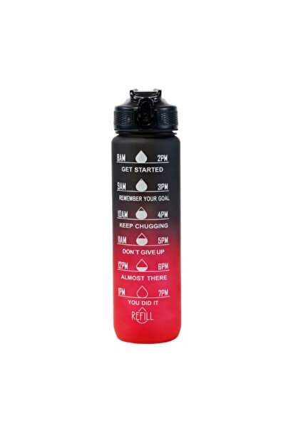 Choice 900-1000ml black red 1L Water Bottle Portable Sport Water Bottle Prett...