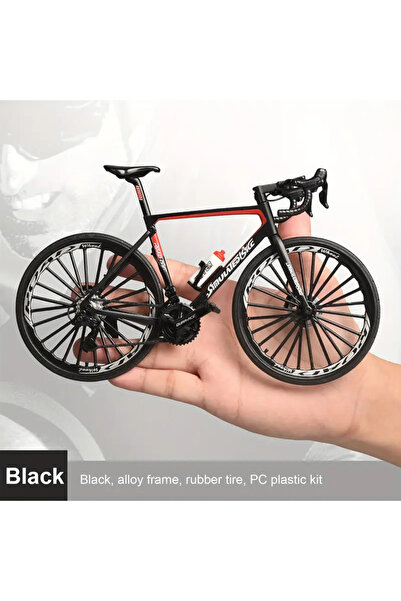 choice2 black Vintage metal mountain bike model, desktop mini alloy classic b...