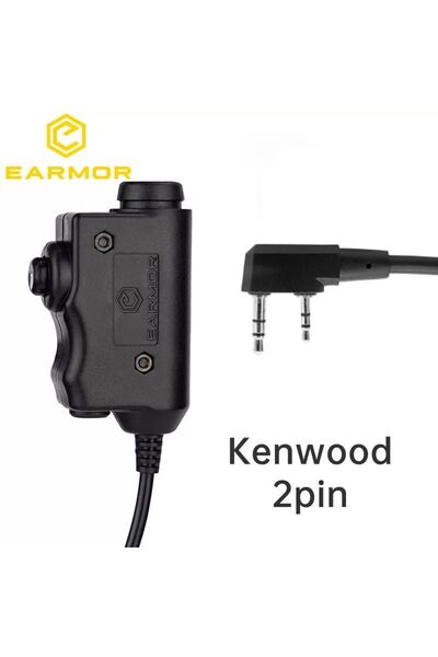 Choice محول PTT أصلي M51-KEN من EARMOR لسماعة الرأس التكتيكية كينوود (لباوفين...