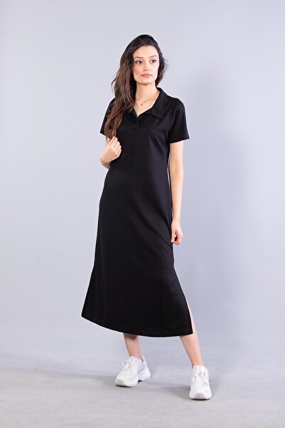 Mckanzie 26675 polo neck modal fabric dress